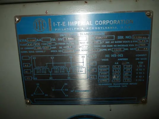 2000 KVA 12000 Primary, 480/277 Secondary, ITE, Dry Type - Image 5