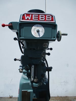 Webb Champ, Milling machine w/chrome ways, variable speed, 10" x50"table - Image 6
