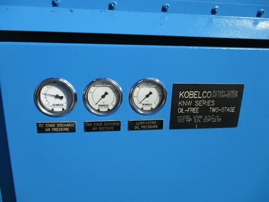610 cfm, 150 psi, Kobelco #KNWAI-D/H, Oil-free air compressor, 150 HP - Image 7