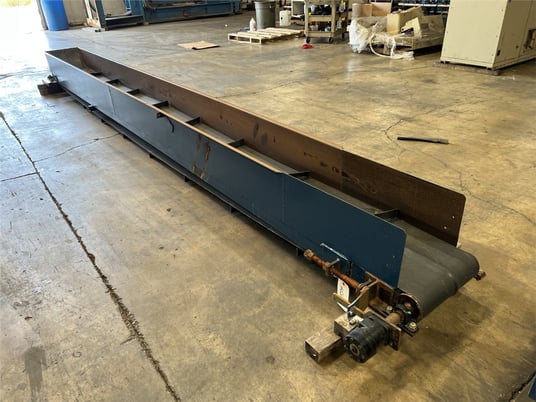 15" wide x 18' long, Conveyor, 10 walls, hydraulic motor - Image 1