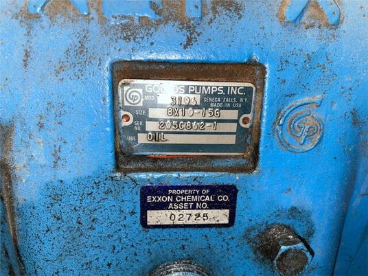 Goulds #3196, water pump, 40 HP, Siemens 1175 RPM motor, 230/460 V. - Image 5