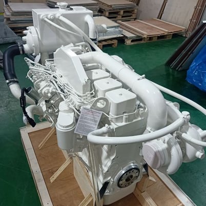 280 HP Cummins Marine #6BTA, (5.9 L) extended long block engine, remanufactured - Image 3