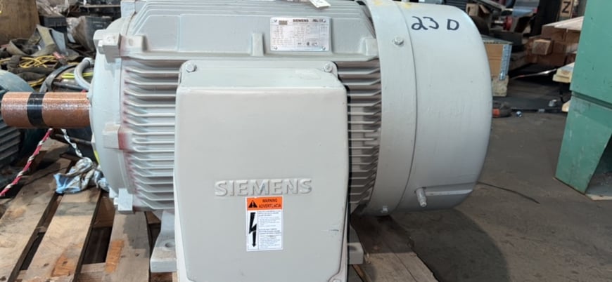 100 HP 1780 RPM Siemens, Frame 405T, TEFC, 460 Volts - Image 2
