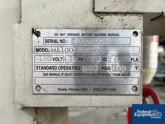 Pneumatic Products #HA100-B0-000, Desiccant Air Dryer, 100 CFM, 100 psig @ 100 F, 120 V, 1 Ph, 2004 - Image 2