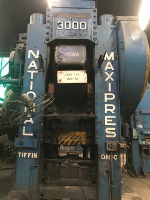 3000 Ton, National Maxi Press, 14" stroke, 39" Shut Height, 50 SPM, 200 HP, 1956 - Image 1