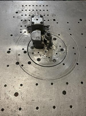 Lubow #ML-6, wire bender, 2-stop, 400&deg; rotation, 24" x 60" table, foot pedal - Image 2