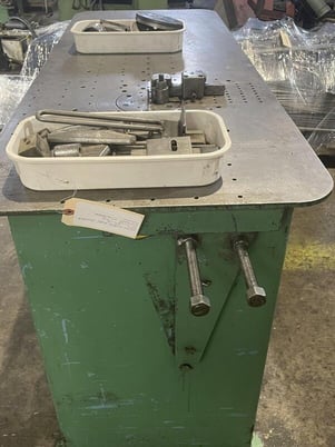 Lubow #ML-6, wire bender, 2-stop, 400&deg; rotation, 24" x 60" table, foot pedal - Image 3