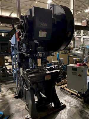 60 Ton, Danly #60T, OBI press, 3-1/2" stroke, 13-1/2" Shut Height, air clutch, 100 SPM - Image 1