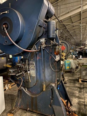 60 Ton, Danly #60T, OBI press, 3-1/2" stroke, 13-1/2" Shut Height, air clutch, 100 SPM - Image 5