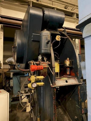 60 Ton, Danly #60T, OBI press, 3-1/2" stroke, 13-1/2" Shut Height, air clutch, 100 SPM - Image 7