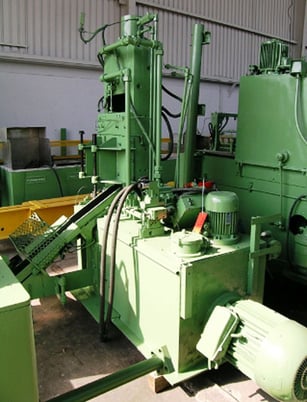 Ficep #CTCH-80, hydraulic hot billet shear, 80 ton, 950-1250&deg;C, 30 KW - Image 2