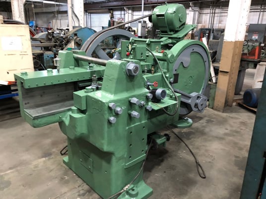 1-1/4" x 20" Johns Manville #1000-C (#70 size), hand feed flat die thread roller, 30 HP, 40 SPM - Image 1