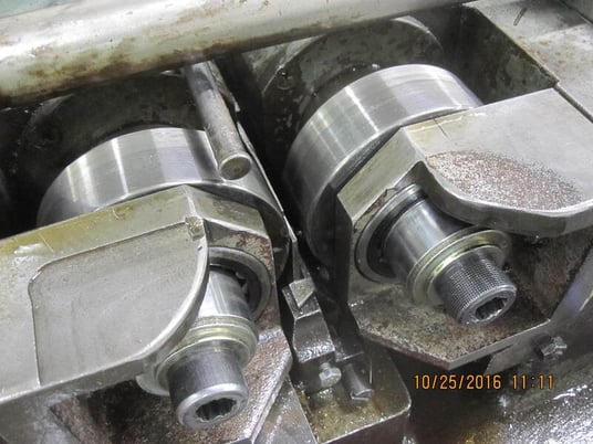 1-3/8" x 3-1/8" Reed-Prentice #B210, 2 die cylindrical thread roller, 5 HP, infeed only, hydraulic tank - Image 3