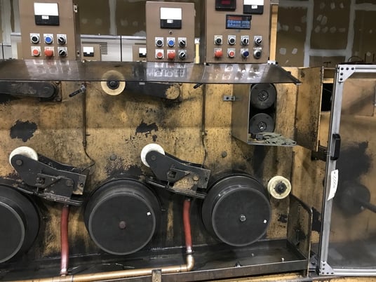 MacBee #4HFME, 4 block wire drawing machine, 13" block diameter, 3 HP per block, 0-600 FPM - Image 3