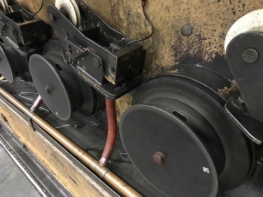 MacBee #4HFME, 4 block wire drawing machine, 13" block diameter, 3 HP per block, 0-600 FPM - Image 6