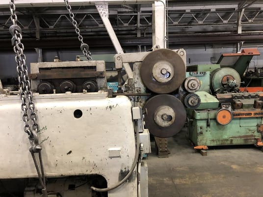 Ajax #6, in line wire drawer, 1-1/4" wire diameter, 2" stroke, mechanically powered pre-feeder, 1953 - Image 6