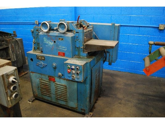 12" x .09" Littell #212-17PD, powered coil straightener, (17) 2" diameter rolls, forward & reverse jog - Image 1