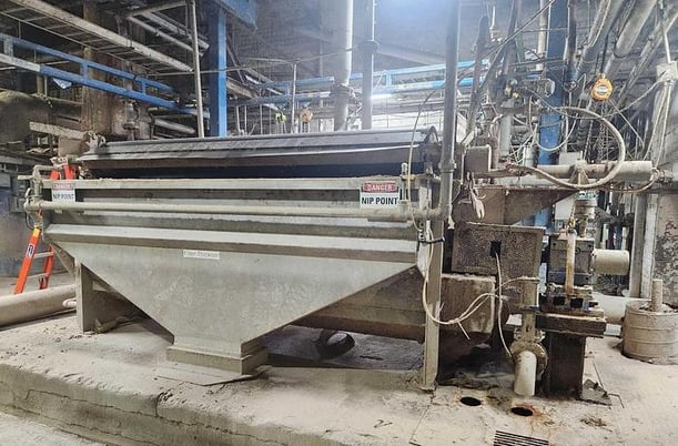 8' Horne, 100" wide thickener with spare drum - Image 1