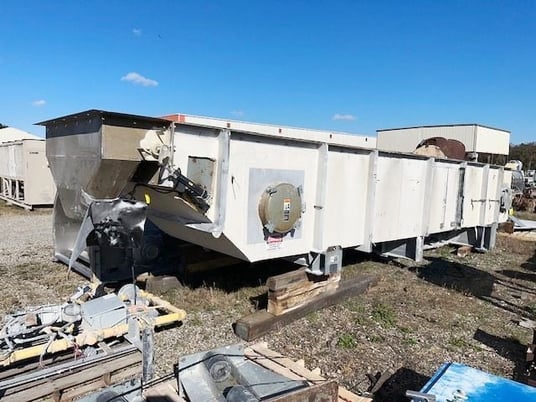 Carrier, Stainless Steel fluid bed dryer, 70" W x 30' L dryer bed, includes rotary valve discharge, 1998 - Image 6