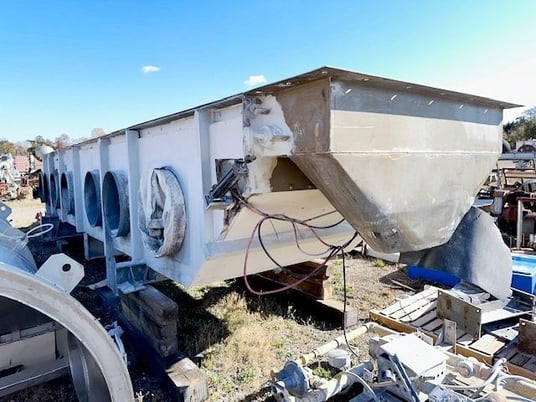 Carrier, Stainless Steel fluid bed dryer, 70" W x 30' L dryer bed, includes rotary valve discharge, 1998 - Image 7