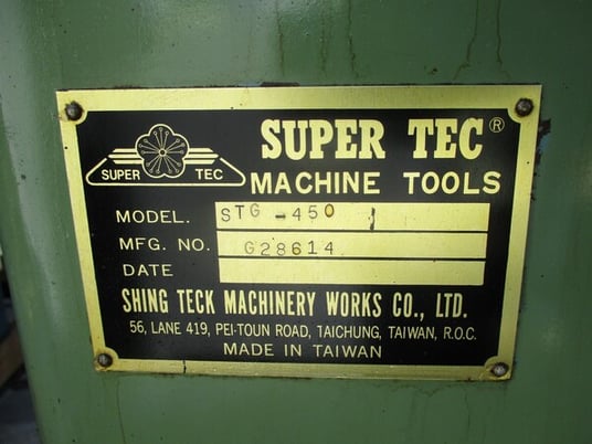 6" x 18" Supertec #STG-450, cylindrical grinder, 12" grinding wheel diameter - Image 3