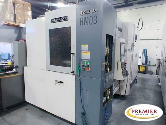 Okuma #MB-4000H, CNC horizontal machining center, OSP 200M Control, 22" X, 22" Y, 24.6" Z, 15000 RPM, 110 - Image 1