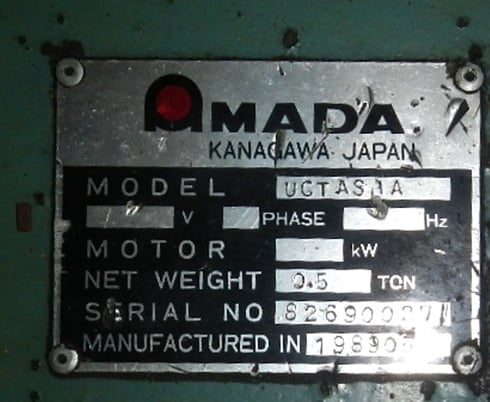 3300 lb. Orii / Amada #MTW03TAAAASZ, double end uncoiler, 12" width, 48" outside dimensions, 16.5"-20.5" ID - Image 6