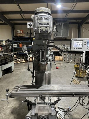 Bridgeport #12BR25, Turret Mill, 2 HP, Mdl 2J VariDrive Head, Power Crossfeed, Vice, 1977 - Image 6