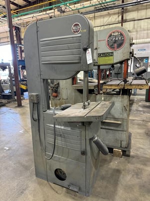 20" Delta Milwaukee, vertical band saw, tilting table, brake, upgraded blade guides, S/N 1817-A - Image 3