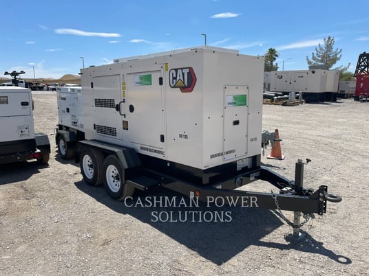 110 KW Caterpillar #XQ125, mobile diesel generator set, 1800 RPM, 480 Volts, 643 hours, 2022 - Image 2