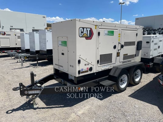 110 KW Caterpillar #XQ125, mobile diesel generator set, 1800 RPM, 480 Volts, 643 hours, 2022 - Image 3