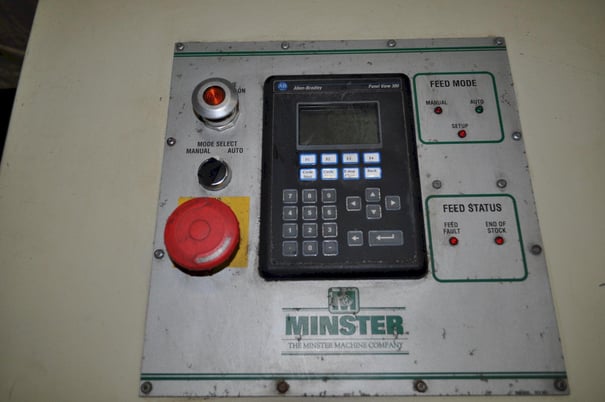 20" x .187" Minster #MEF4-20, servo feeder, pilot release, pendant jog - Image 7