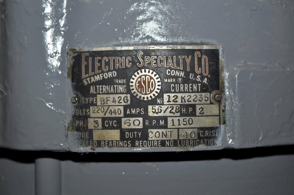 Grant Orbital Spin #220, riveter, 3/4" stroke, 208-220/440 V., 3-phase, 2 HP, 1150 RPM, foot pedal - Image 8