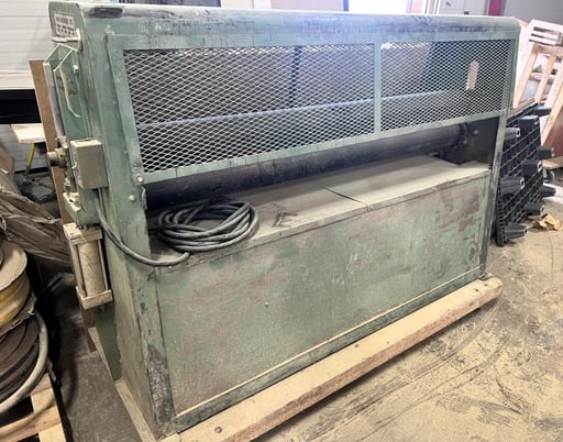 62" Evans Machinery #0256, Pinch Roller, 4" opening, 30" Bed Height, 80 PSI, 50 FPM, 1 HP - Image 2