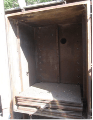 Hull #10E, Vacuum Tray Dryer, 45" L x 50" width x 5' 6" H, 105 sq.ft. shelf area, (7) Stainless Steel shelves - Image 2