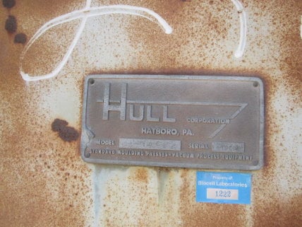 Hull #10E, Vacuum Tray Dryer, 45" L x 50" width x 5' 6" H, 105 sq.ft. shelf area, (7) Stainless Steel shelves - Image 3