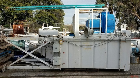 200 sq.ft., Baghouse Dust Collector, 44" L x 44" W x 96" straight side chamber, (25) 5" dia. x 6' L bags, 5 HP - Image 1