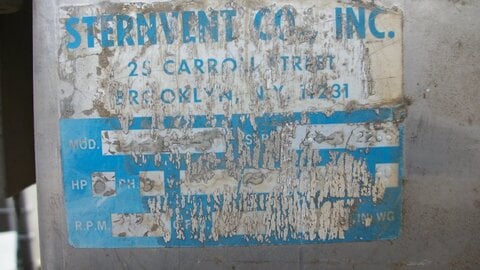 Sternvent #20-6-4X, Baghouse Dust Collector, 33" x 13" x 76" straight side unit, (20) 4" diameter x 48" L - Image 4