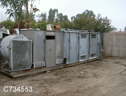 40 Ton, Process Products, Inc. #EXPC50H, Complete Air Cooled Package, R22/R-12/502, 32" x 40" blower, 3/4" - Image 1