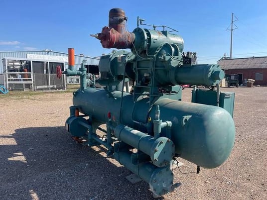 175 HP Frick #RWF-222B, rotry screw compressor package, R-717 refrigerant, Quantum HD Control panel, 2000 - Image 4