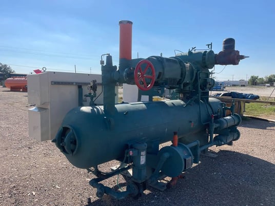 175 HP Frick #RWF-222B, rotry screw compressor package, R-717 refrigerant, Quantum HD Control panel, 2000 - Image 6