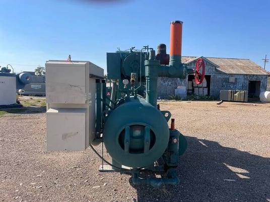 175 HP Frick #RWF-222B, rotry screw compressor package, R-717 refrigerant, Quantum HD Control panel, 2000 - Image 7
