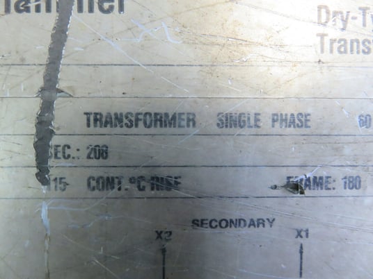 15 KVA 208 Primary, 208 Secondary, Westinghouse transformer, 3R, 1 yr warranty - Image 10