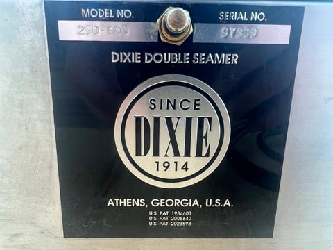Dixie #25D-600, Direct Drive Double Can Seamer, Stainless Steel, 15 cans/min., set up for 401 diameter Cans - Image 4