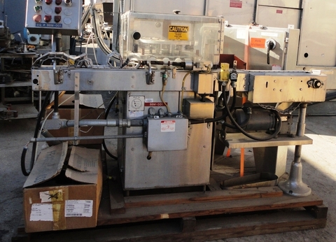 Anderson Machine, Rotary Capacity Lidder w/conveyor, 3-1/4