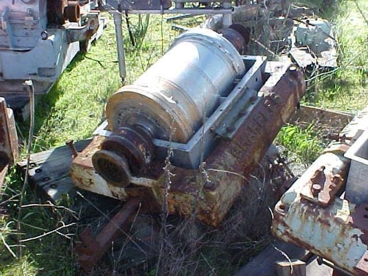 Sharples #P2000, Decanter Centrifuge, Stainless Steel, cylindrical bowl, hard surfaced scroll, 125:1 gear box - Image 1