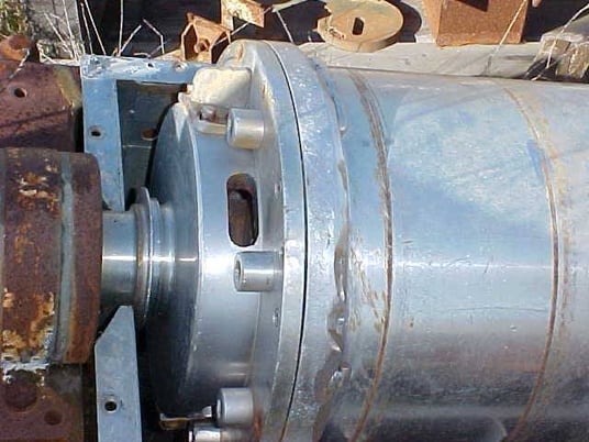 Sharples #P2000, Decanter Centrifuge, Stainless Steel, cylindrical bowl, hard surfaced scroll, 125:1 gear box - Image 2