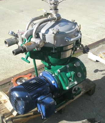 Alfa-Laval #MAB-204S-24-60, Separator Centrifuge, 3-way separator, 5 HP - Image 1