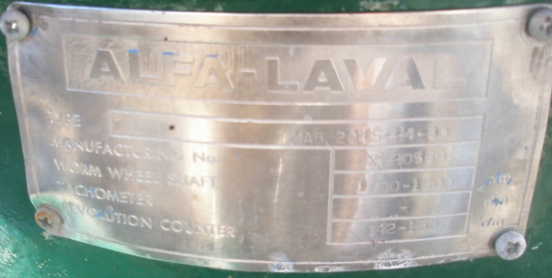 Alfa-Laval #MAB-204S-24-60, Separator Centrifuge, 3-way separator, 5 HP - Image 5