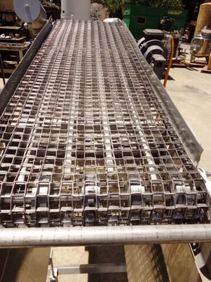 20" wide x 5.5' long, Stainless Steel Dewatering Belt Conveyor, 44" infeed, 50" discharge, 16" x 20" x 20" - Image 5